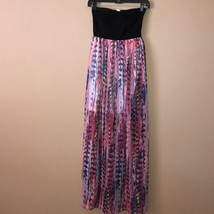 Roxy strapless maxi dress
